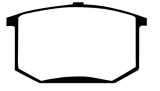 Lotus Esprit S2 Scheibenbremsbelagsatz Hinterachse 88x57mm